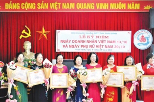 Hội Doanh nhân nữ tỉnh Thái Bình: Sản xuất, kinh doanh giỏi, tích cực làm việc thiện