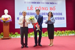 Thừa Thiên Huế công bố bổ nhiệm nhiều chức danh lãnh đạo 