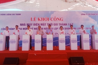 Quảng Trị: Khởi công Nhà máy điện mặt trời Gio Thành 1 và Gio Thành 2