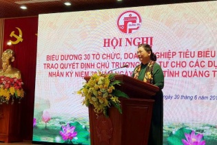 Quảng Trị: Biểu dương 30 tổ chức, doanh nghiệp tiêu biểu và trao quyết định chủ trương đầu tư cho 10 dự án