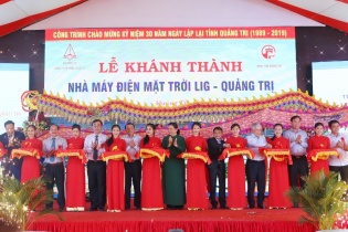 Quảng Trị: Khánh thành nhà máy điện mặt trời với tổng mức đầu tư hơn 1.100 tỷ đồng