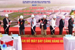 Khởi công Dự án Mở rộng sân đỗ máy bay Cảng Hàng không quốc tế Phú Bài