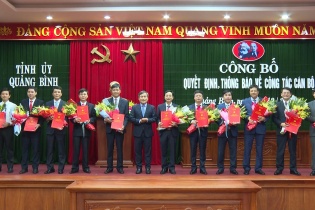 Quảng Bình: Bổ nhiệm và điều động nhiều lãnh đạo Sở