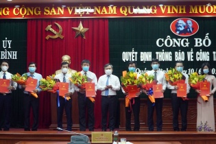 Quảng Bình bổ nhiệm cán bộ lãnh đạo một số sở, ngành
