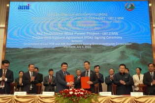 Công ty AMI Quảng Bình ký kết thoả thuận phát triển dự án điện gió tại Lào