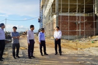 Bí thư Tỉnh ủy Quảng Bình kiểm tra tiến độ dự án bệnh viện 300 tỷ đồng
