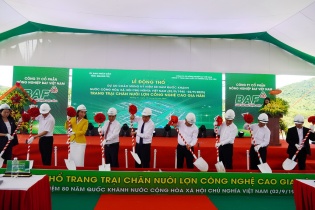 Quảng Trị động thổ dự án trang trại chăn nuôi lợn 2.000 tỷ đồng