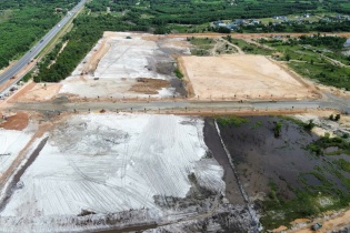 Dự án Khu công nghiệp Quảng Trị đã hoàn thành san nền đợt 1