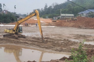 Đường tránh phía Đông Đông Hà từ Dốc Miếu đến Quốc lộ 9 đã đạt 83,7% khối lượng