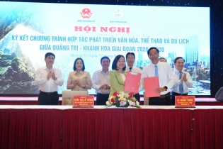 Quảng Trị - Khánh Hòa ký kết hợp tác toàn diện văn hoá thể thao du lịch