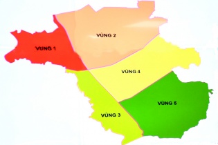 Quy hoạch vùng huyện Long Thành có 5 phân vùng phát triển