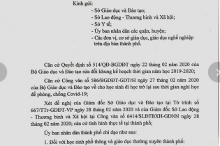 TP.HCM đã có lịch đi học trở lại của học sinh, sinh viên
