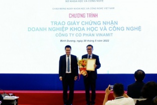 Vinamit lọt Top 5 doanh nghiệp khoa học và công nghệ của Bình Dương