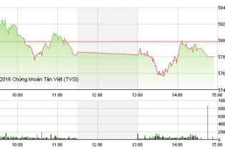 Phiên 13/4: TSC biến động 10% trong phiên, đóng cửa ở mức giá trần