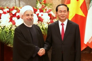 Chủ tịch nước Trần Đại Quang đón, hội đàm với Tổng thống Iran Hassan Rouhani