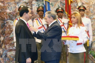 Tuyên bố chung Việt Nam - Cuba nhân chuyến thăm của Chủ tịch nước Trần Đại Quang