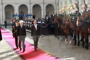 Việt Nam và Italy nhất trí nâng kim ngạch thương mại lên 6 tỷ USD