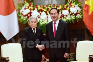 Chủ tịch nước Trần Đại Quang hội kiến Nhà vua Nhật Bản Akihito