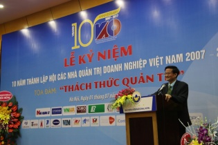 Hội các nhà quản trị doanh nghiệp Việt Nam kỷ niệm 10 năm thành lập