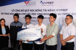 IvyPrep Education trao học bổng trị giá hàng tỷ đồng cho học sinh đạt huy chương Olympic