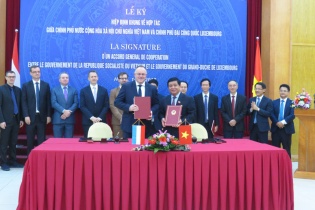 Việt Nam và Luxembourg ký kết Hiệp định khung về hợp tác