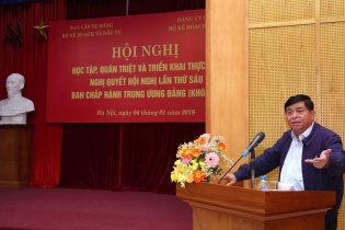Bộ Kế hoạch và Đầu tư tổ chức học tập và triển khai thực hiện Nghị quyết Trung ương 6