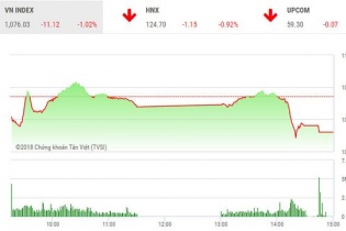 Phiên 22/2: Lực bán áp đảo, VN-Index mất hơn 11 điểm