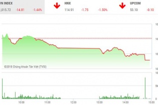 Phiên 14/6: Dòng tiền chuyển hướng, VN-Index giảm mạnh