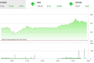 Phiên 15/5: Thị trường khởi sắc, VN-Index vượt qua ngưỡng 980