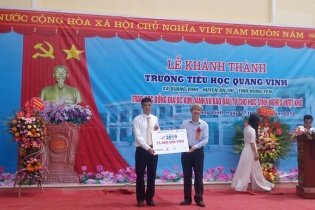 Học bổng Vì trẻ em Việt Nam đến với các em học sinh xã Quang Vinh, Hưng Yên