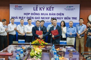 Nexif Energy Bến Tre ký hợp đồng bán điện gió cho giai đoạn 1