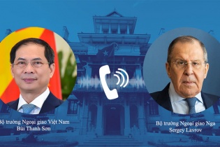 Bộ trưởng Ngoại giao Việt Nam - Nga điện đàm về tình hình Ukraine