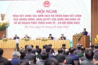 Nghị quyết về Hội nghị trực tuyến Chính phủ với địa phương và Phiên họp Chính phủ thường kỳ tháng 12/2022