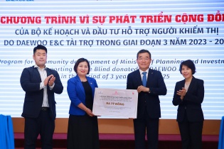 Doanh nghiệp chung tay cùng Bộ Kế hoạch và Đầu tư hỗ trợ người khiếm thị