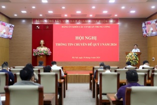 Đảng bộ Bộ Kế hoạch và Đầu tư tham gia Hội nghị Thông tin chuyên đề quý I/2024