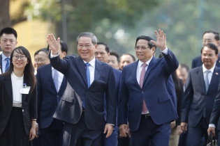 Thủ tướng Phạm Minh Chính chủ trì lễ đón chính thức Thủ tướng Trung Quốc Lý Cường