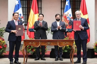 Việt Nam và Chile ra Tuyên bố chung, nhất trí thúc đẩy quan hệ thương mại, đầu tư