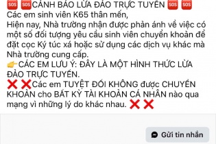 Cảnh báo khẩn về chiêu trò lừa đảo thí sinh nộp tiền nhập học