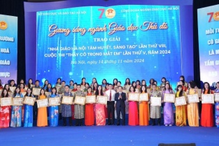 Hà Nội vinh danh 196 nhà giáo tâm huyết, sáng tạo năm 2024