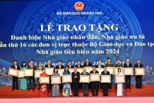 Vinh danh Nhà giáo nhân dân, Nhà giáo ưu tú, cán bộ quản lý tiêu biểu năm 2024