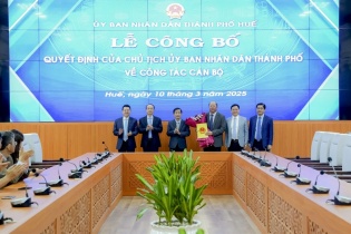 Thành phố Huế: Công bố quyết định bổ nhiệm Giám đốc Sở Công thương 