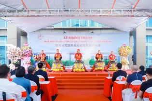 Nghệ An: Khánh thành Nhà máy Radiant Opto - Electronics Việt Nam, vốn 145 triệu USD