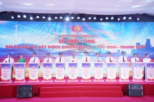 Khởi công Dự án Cao tốc Vinh - Thanh Thủy tổng vốn 24.000 tỷ đồng