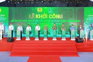 Nghệ An: Bộ Công an khởi công dự án nhà ở cho lực lượng Công an nhân dân