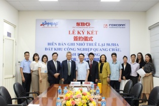 Foxconn dự kiến đầu tư 300 triệu USD tại Khu công nghiệp Quang Châu