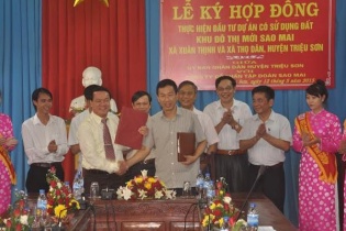 Tập đoàn Sao Mai đầu tư Khu đô thị mới tại tỉnh Thanh Hóa