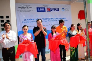 BASF & Nippon Paint khánh thành dự án cải tạo trường mẫu giáo tại Trà Vinh