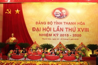 Thanh Hóa Đại hội đại biểu Đảng bộ tỉnh lần thứ XVIII