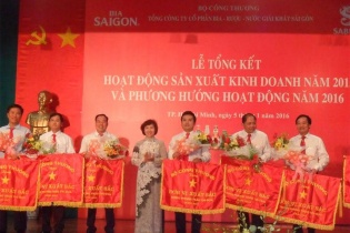 Sabeco đặt đích lợi nhuận tăng 3,6% trong năm 2016