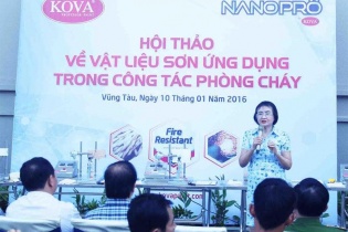 Ra mắt sơn chống cháy nano do người Việt chế tạo từ vỏ trấu 